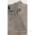 Men's garment dyed sweatshirt without hood